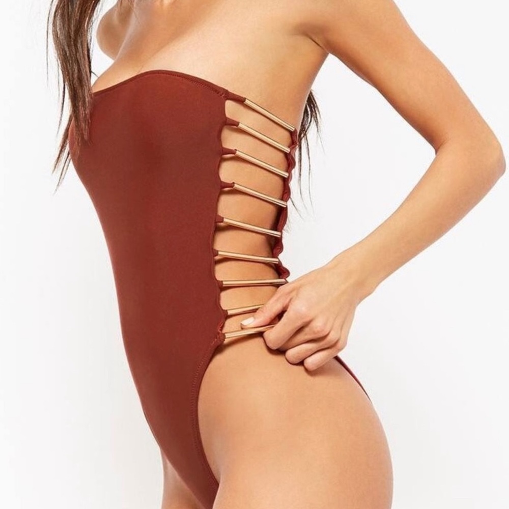 F21 One Piece Swimsuit - Strapless